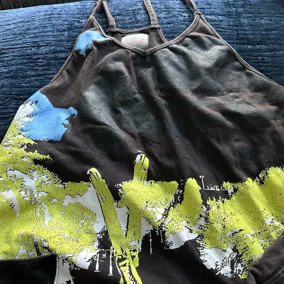 Free People Hot Shot Onesie FP Movement Ski Graphic Black S Printed Jumpsuit - Picture 6 of 8